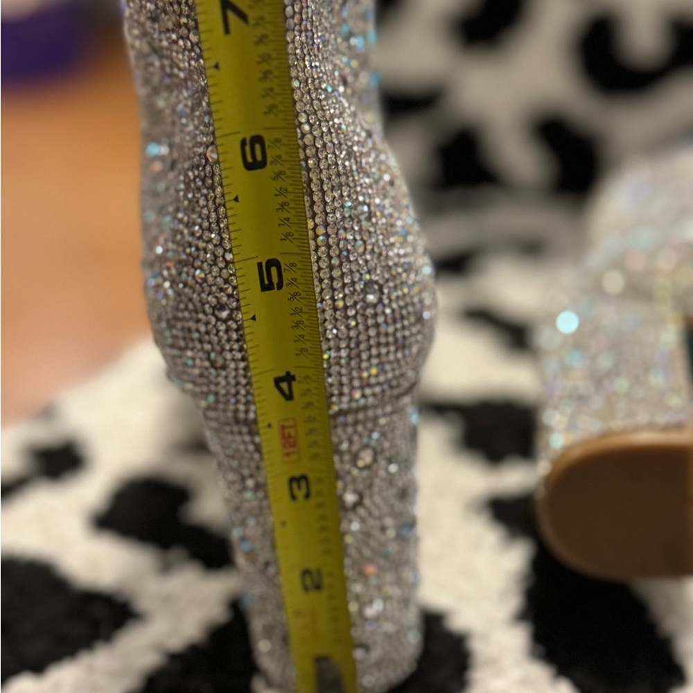 Betsey Johnson Sparkle Booties sz 11 - Picture 7 of 9